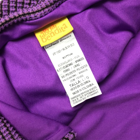 Agua Bendita Colorful One-Piece Swimsuit Size L - Picture 7 of 9